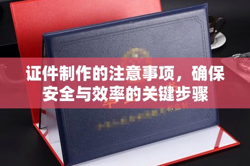 玉门证件制作的注意事项，确保安全与效率的关键步骤