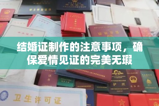 玉门结婚证制作的注意事项，确保爱情见证的完美无瑕