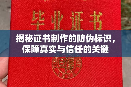 玉门揭秘证书制作的防伪标识，保障真实与信任的关键