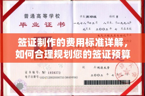 玉门签证制作的费用标准详解，如何合理规划您的签证预算